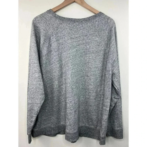 NWOT Heather Gray Sweatshirt Hello There Soft Style Sweatshirt XXL Cozy Winter - Picture 7 of 10